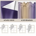 thumbnail image 5 of Purple Ombre Swag Valances for Windows 2 Pack, Kitchen Window Curtains 36 Inch Length, Modern Yellow Gradient Farmhouse Art Privacy Swag Curtains for Living Room/Bathroom with Rod Pocket 36"x36", 5 of 8
