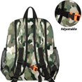 thumbnail image 4 of 12inch Backpack Camo Pattern Mini Whistle Preschool Daypack Travel Bookbag for Backpacks, 4 of 7