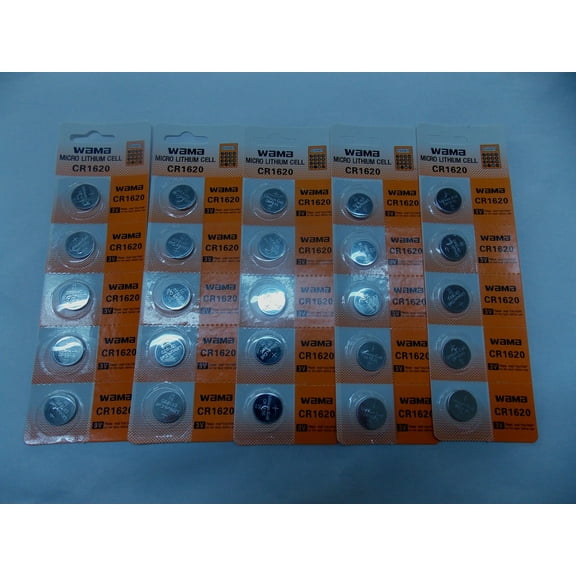 BBW CR1620 3V Lithium Coin Battery 25 Pack    FREE SHIPPING!