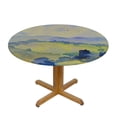 thumbnail image 3 of PIKWEEK Landscape Fitted Tablecloth Round Painting Round Table Covers, Stretchable Elastic Tablecloths Fit Outdoor/Indoor Tables, 3 of 7
