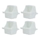 thumbnail image 2 of 4 juegos de dispensadores de pájaros ANGGREK comedero para ardillas bebedero colgante de PP blanco, 2 of 8