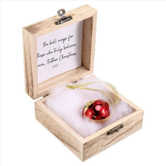 Campana Mágica de Fe Navideña, Recuerdo Navideño, Campana Mágica de Fe, Recuerdo de Decoración del Hogar del Árbol de Navidad Rojo