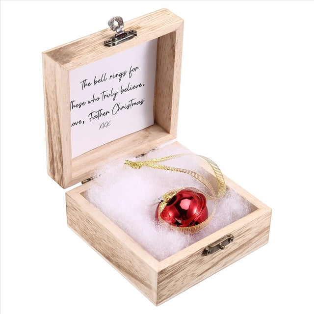 Campana Mágica de Fe Navideña, Recuerdo Navideño, Campana Mágica de Fe, Recuerdo de Decoración del Hogar del Árbol de Navidad Rojo