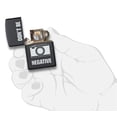 thumbnail image 2 of Zippo Don’t Be Negative Design Pipe Insert Black Matte Pocket Lighter, 2 of 6