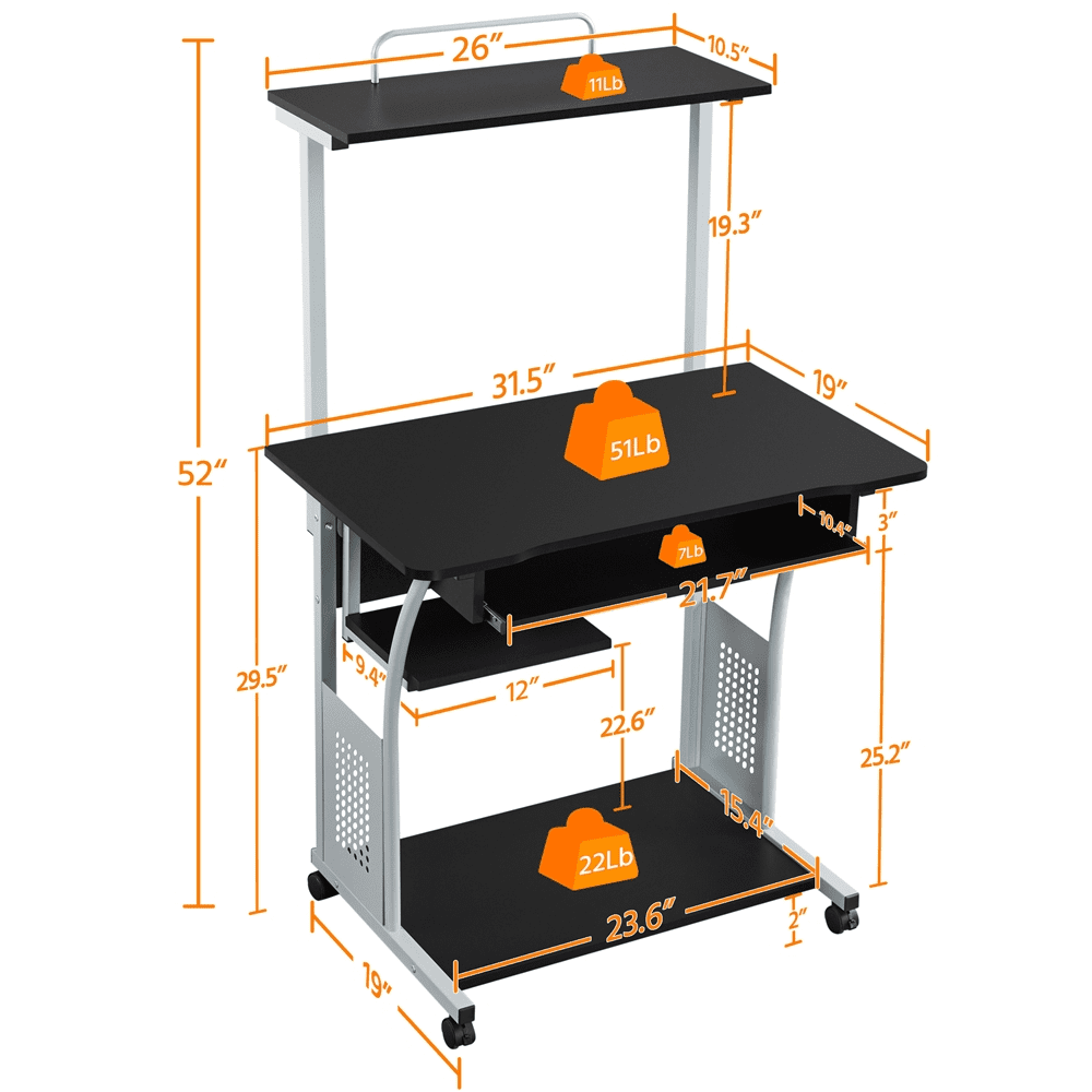 Topeakmart computer desk deals