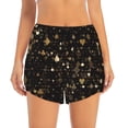 thumbnail image 2 of KLL Casino Pattern Shorts Women,Athletic Shorts High Waisted Running Shorts Pocket Sporty Short Gym Elastic Workout Shorts-XX-Large, 2 of 7