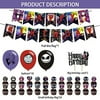 Nightmare Before Christmas Party Supplies,Nightmare Before Christmas Inspired Birthday Party Decorations Includes Banner - Cake Topper - 24 Cupcake Toppers - 18 Balloons