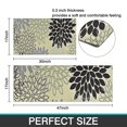 thumbnail image 7 of Gray Floral and Petal Pattern Kitchen Rugs Sets Of 2,Anti Fatigue Kitchen Mat Rugs Non Slip Washable,Decorative Kitchen Floor Mats for Kitchen,Sink,Laundry,17"x30"+17"x47", 7 of 7