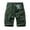 Army Green, variant on Men's Retro Vintage Cargo Shorts, Outdoor Work Short Pants with Multi-Pocket & Zipper Details, Durable Cotton Blend Casual Utility Shorts ,Army Green L