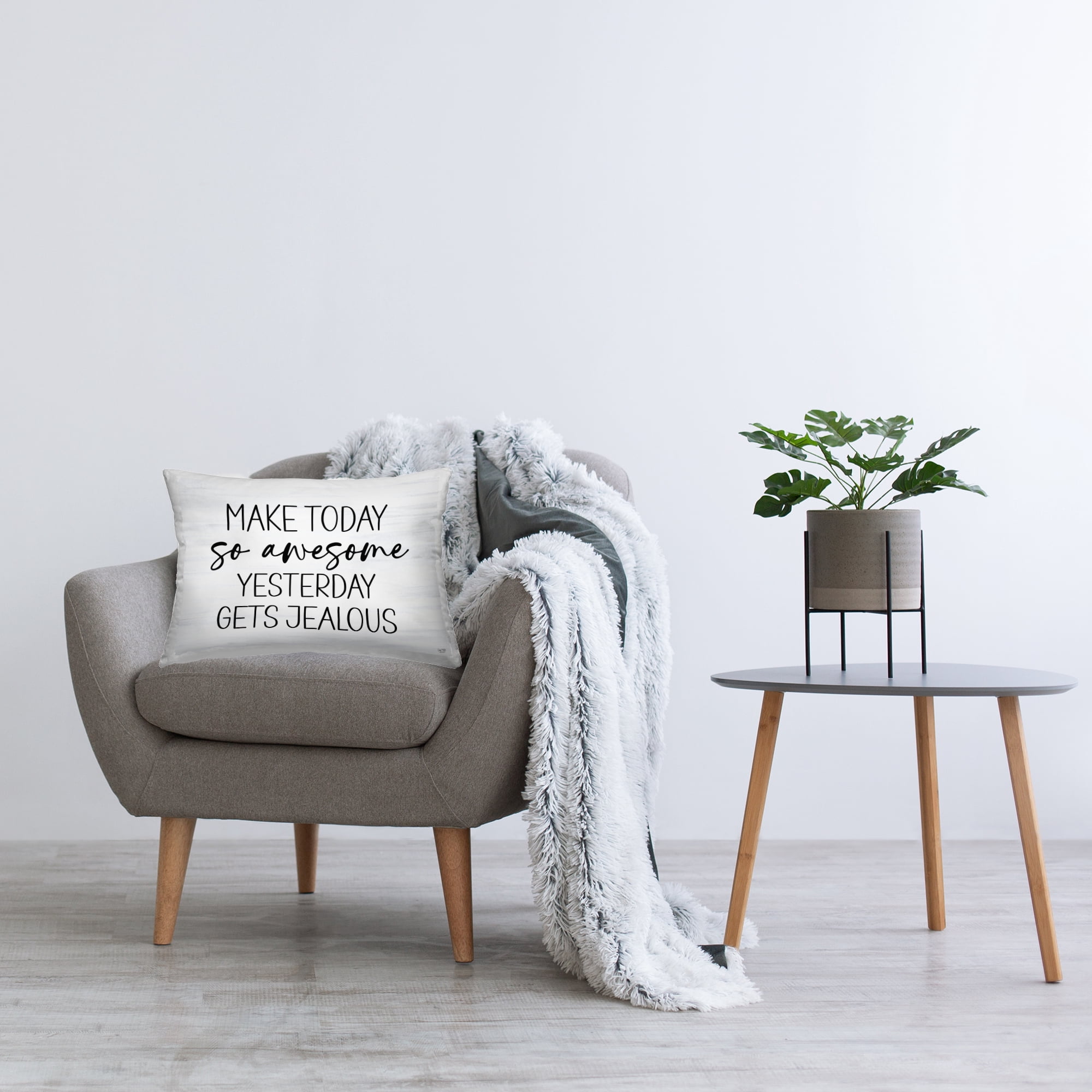 Stupell Industries Today So Awesome Yesterday Jealous Decorative Printed Throw Pillow, design by Lux + Me Designs