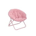 thumbnail image 2 of Mainstays Saucer Chair for Kids and Teens, Pink, 2 of 5