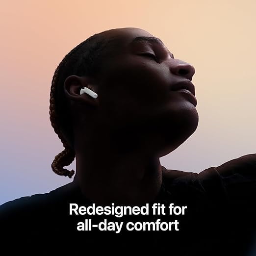 Apple AirPods 4 with USB-C Charging Hard Case, Scratch-Resistant, Smartphones, White, 1, 1, 1