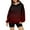 Wine, variant on DDAPJ pyju Drop Shoulder Hoodies for Women Gradient Print Hooded Sweatshirt Teen Girls Y2K Aesthetic Hoodie Fall Casual Pullover Sweatshirts Wine XXL