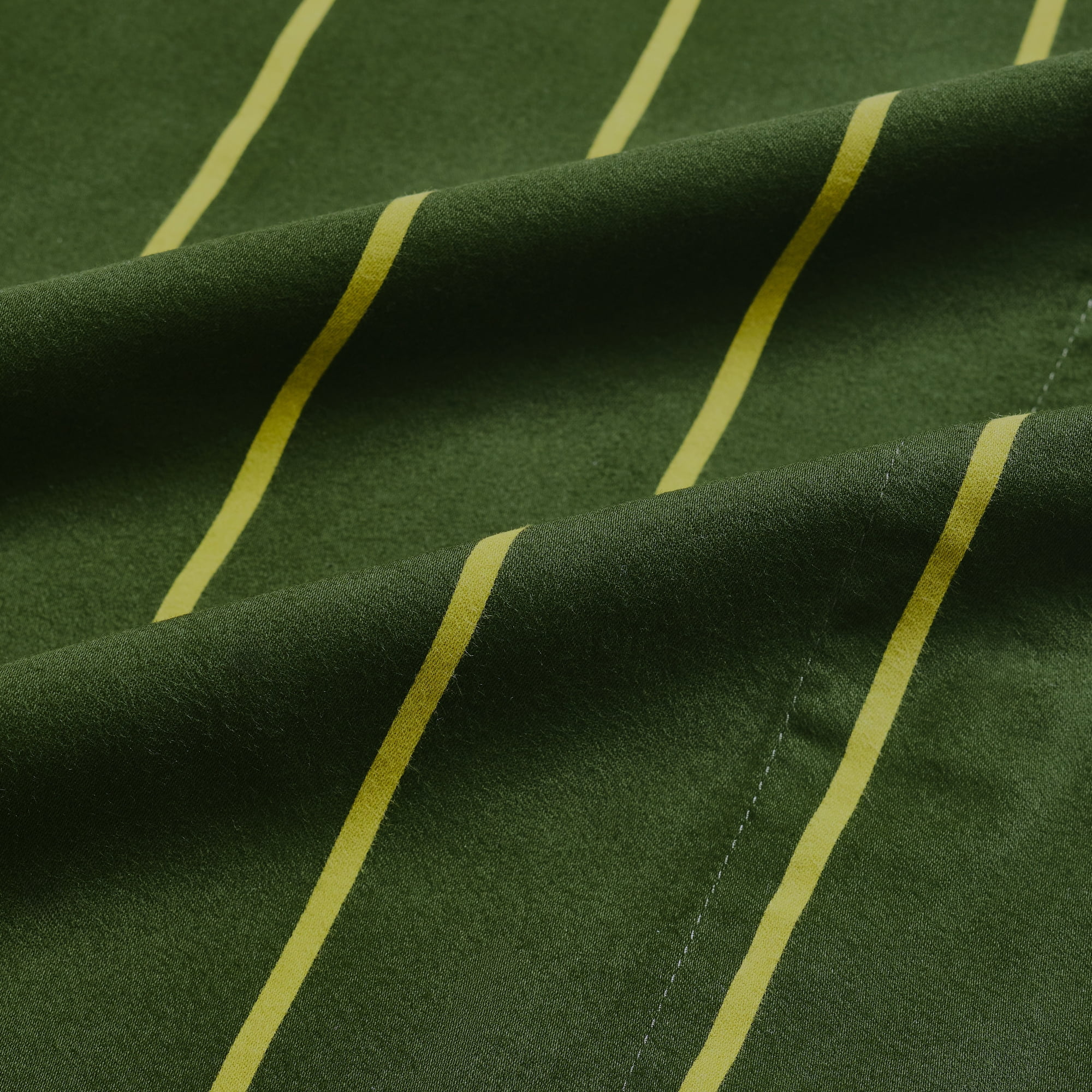 Mainstays Dreamy Soft 4-Piece Bed Sheet Set, Queen, 100% Cotton, 220 Thread Count, Deep Pocket, Green Stripe