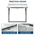 thumbnail image 5 of Towallmark 36x48 Inch Food Truck Service Window | 85° Weatherproof Aluminum Awning Door with Dual-Point Lock | Heavy-Duty Concession Stand Frame for Outdoor Vendors (Glass Not Included), 5 of 8