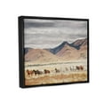 thumbnail image 3 of Wild Horses Roaming Across Western Landscape Black Floating Frame Canvas Art, 21 x 17, 3 of 5