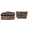 thumbnail image 2 of PU Leather Makeup Bag,2pcs Leopard Print Makeup Leopard Print Makeup Bag Leopard Print Cosmetic Pouch Achieve More, 2 of 14