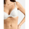 thumbnail image 4 of Joyspun Women's Bridal Satin Push Up Bra with Lace Trim, Sizes 34B-40C, 4 of 8