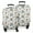 White Highland Cow, variant on White Buffalo Skull Flower Pattern Luggage Cover Fashion Suitcase Cover Baggage Covers Fit 25-28 Inch Luggage (Go Travel)