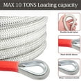 Emergency Trailer Recovery Rope Tow Rope,Max 10 Tons