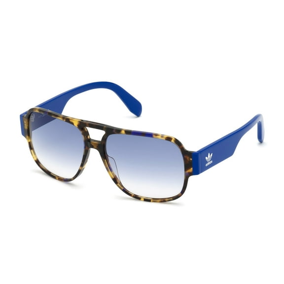 Adidas OR0006 Full Rim Aviator Colored Havana / Gradient Blue Sunglasses
