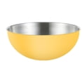 thumbnail image 1 of Cuencos para hornear ensaladas, tazón para mezclar, recipiente duradero, tazones para sopa de acero inoxidable, 16 cm amarillo, 1 of 9