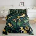 thumbnail image 2 of Castle Fairy Animal Cheetah 3 Pieces Queen Comforter Set,Botanical Plants Ultra Soft Bedding Sets,Woodland Wildlife Bedding Comforter Set,Ultra Soft Cartoon Home Decor,Reversible, 2 of 6