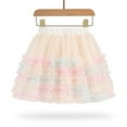 thumbnail image 5 of WOYY Toddler Girls Carnival Party Tiered Tutu Skirt Gradient Princess Tulle Skirt, Sizes 4-5, 5 of 8