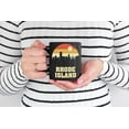 thumbnail image 2 of Vintage Rhode Island Skyline Silhouette, Black 11oz Ceramic Mug, 2 of 5