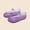 Purple, variant on Girls Glitter Jelly Mary Jane Shoes,Closed Toe Flats for Toddler/Little Girls Water Shoes Pink 11