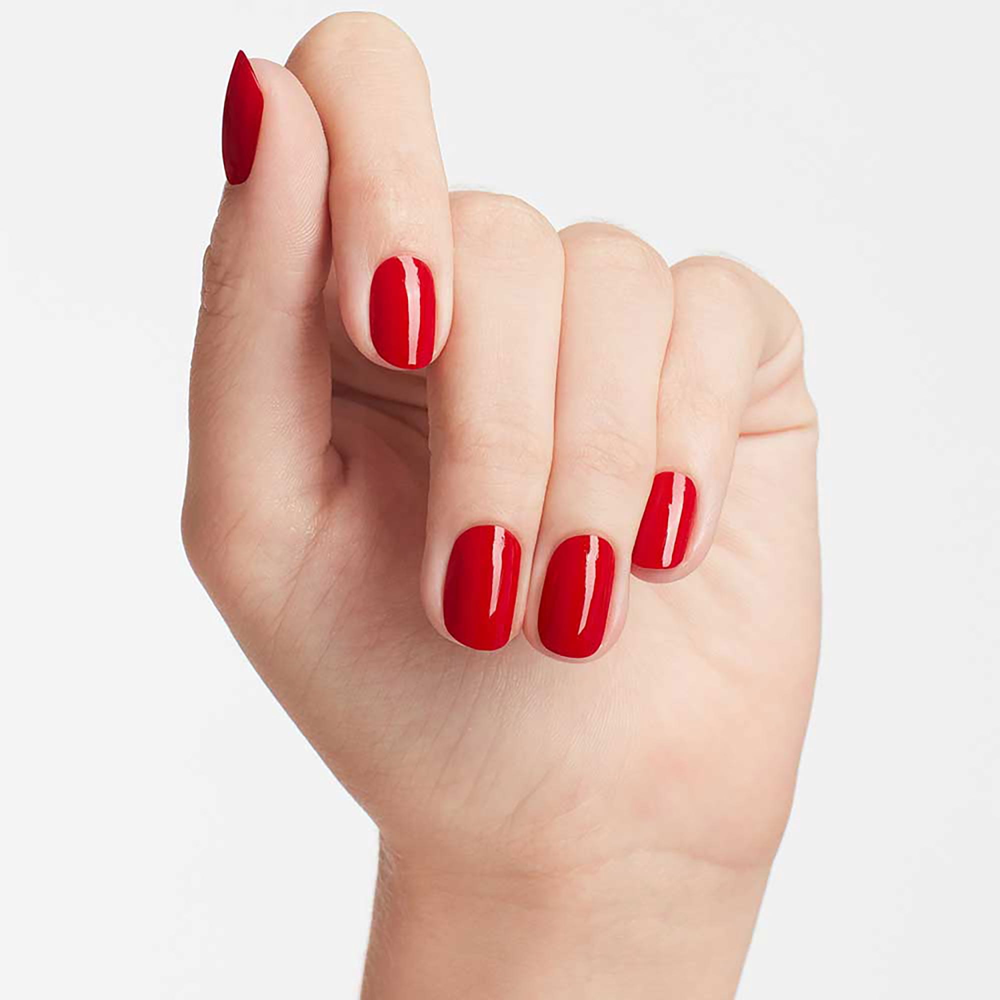 OPI Nail Lacquer, Big Apple Red, Bright Red Nail Polish, 0.5 fl oz