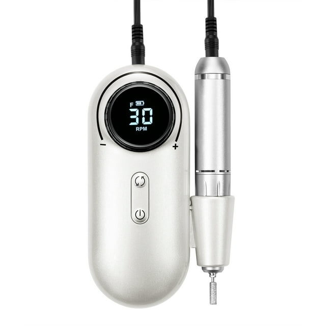 Taladro portátil para uñas, 30000 RPM, tasa de rotación, herramienta eléctrica ajustable para man Irfora Máquina de pulido de uñas