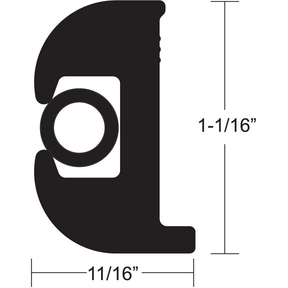 TACO Marine - TACO Flex Vinyl Rub Rail Kit - Black w/Black Insert - 50' - 1-1/16