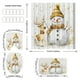 thumbnail image 3 of Accesorios de baño Cortina de ducha navideña Cortina de Papá Noel Fondo Tela colgante Juego de baño Juego de baño de poliéster, 3 of 6