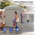 thumbnail image 5 of EAGLE PEAK Flex Ultra Compact 5x5 Pop-up Changing Room Canopy, Portable Privacy Cabana for Pool, Fashion Photoshoots, or Camping (Gray), 5 of 10