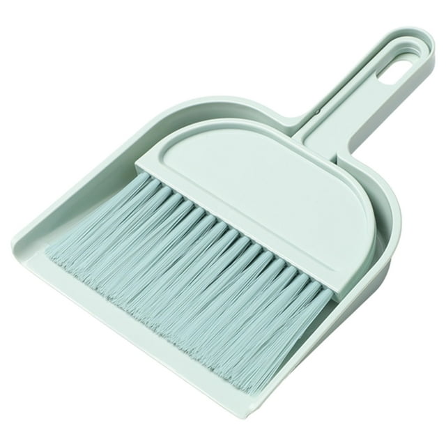 Matoen12 Plastic Mini Broom and Dustpan Set, Mini Cleaning Brush with Dustpan Set Desktop Cleaning Accessories
