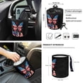 thumbnail image 4 of Yuyamidu 12 PCS Butterfly Car Seat Cover for Front Seats American Flag Rearview Mirror Cover Steering Wheel Cover Safe Belt Pads Armrest Pad Garbage Can Air Vent Organizer Keychain Coasters, 4 of 7