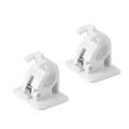 thumbnail image 2 of Wosthever 2 unids/set soportes de gancho de poste de pared para una organización de accesorios conveniente soporte de barra autoadhesivo blanco Type3 NO3, 2 of 6