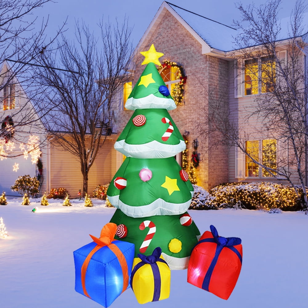 5 Ft Height Christmas Inflatables Tree Decorations, Blow Up Yard Decoration Clearance With Led Lights Built-In For Holiday/Party/Yard/Garden - Walmart .Com