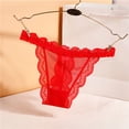 thumbnail image 2 of Gibobby Calzoncillos para mujeres sexy Bragas sexy para mujer Calzoncillos de encaje floral Tangas Ropa interior(Rojo,Talla única), 2 of 3