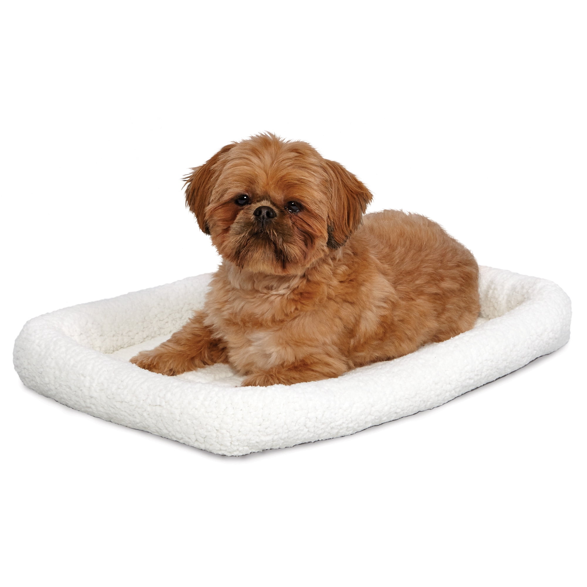 MidWest Quiet Time Deluxe Small Plastic Carrier Bed | Dog Bed Fits 24-Inch Long Hard-Sided Plastic Carrier