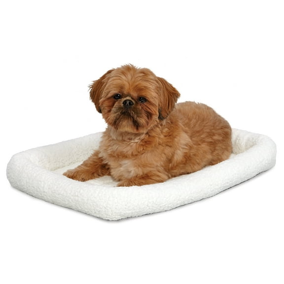 MidWest Quiet Time Deluxe Small Plastic Carrier Bed | Dog Bed Fits 24-Inch Long Hard-Sided Plastic Carrier