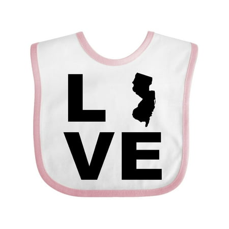 

Inktastic Love New Jersey Gift Baby Boy or Baby Girl Bib