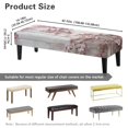 thumbnail image 7 of Whosucclay Cherry Blossom Wood Print Stretch Dining Bench Cover, Wear Resistant Bench Slipcover Washable Bench Seat Protector Rectangle Bench Cover for Dining Room, Living Room, Bedroom, 7 of 7
