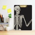 thumbnail image 6 of FMSHPON Skull Clipboard Hardboard Wood Nursing Clip Board and Pull for Standard A4 Letter 13x9 inches, 6 of 8