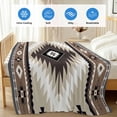 Brown Boho Cooling Blanket,Lightweight Breathable Summer Throw Blanket ...