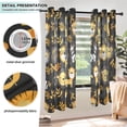 thumbnail image 5 of Lions Zebras Leaves Blackout Curtains Thermal Insulation 63 inch Grommet for Bedroom Living Room Bathroom Kitchen Windows 2 Pack, 5 of 6