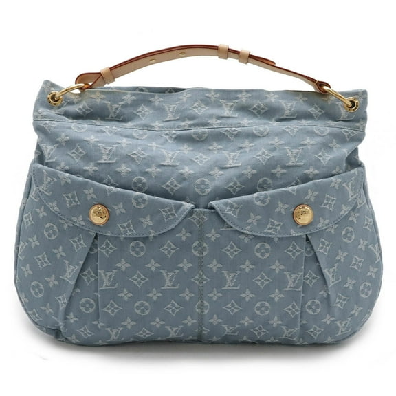Pre-Owned LOUIS VUITTON Louis Vuitton Monogram Denim Daily GM Shoulder Bag Bleu Clair Blue...