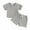 Gray, variant on Bagilaanoe 2pcs Newborn Baby Boy Girl Shorts Set Short Sleeve T Shirt Tops + Shorts 3M 6M 12M 18M 24M Infant Casual Summer Clothes