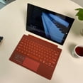 thumbnail image 6 of Surface Pro 7+/7/6/5/4/3 (12.3") Type Cover, Ultra-Slim Bluetooth Keyboard, Multi-Touchpad & 7-Color Backlit,Poyyy Red, 6 of 7